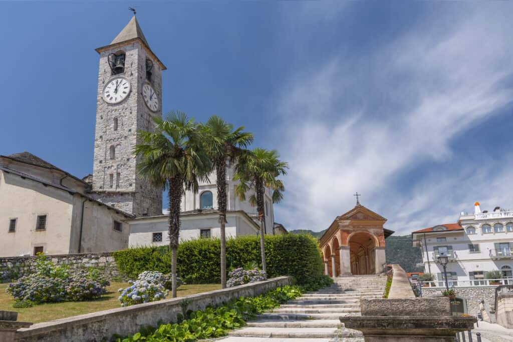 kerk baveno Kerk van Baveno in Italië