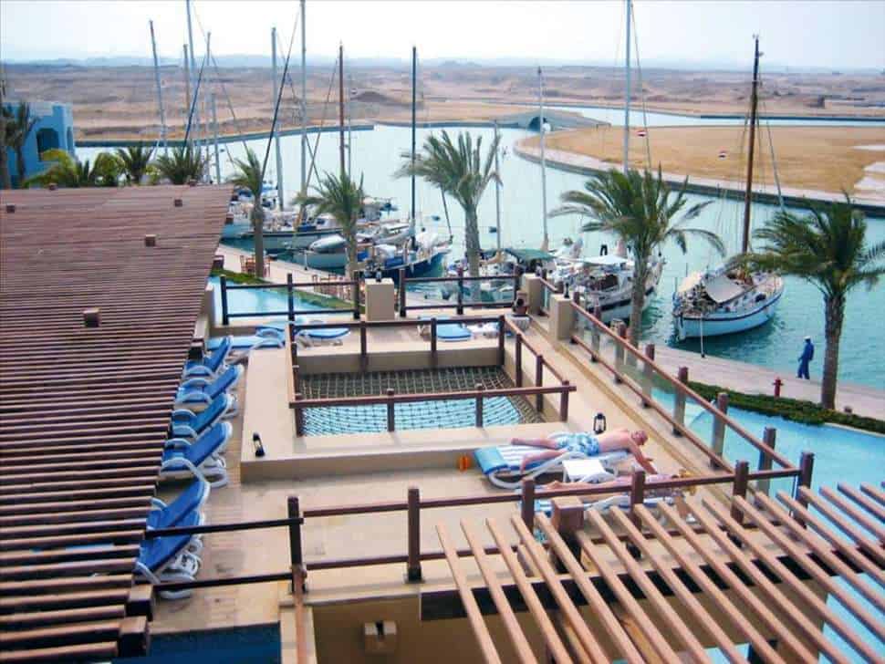 ligging marina lodge in marsa alam rode zee egypte Ligging van Marina Lodge in Marsa Alam, Rode Zee, Egypte