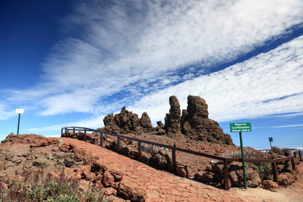 roque de los muchachos la palma Roque de los muchachos op La Palma, Spanje