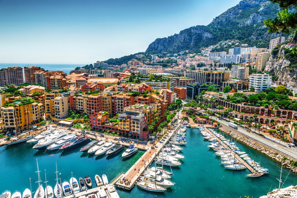 Uitzicht op Monaco