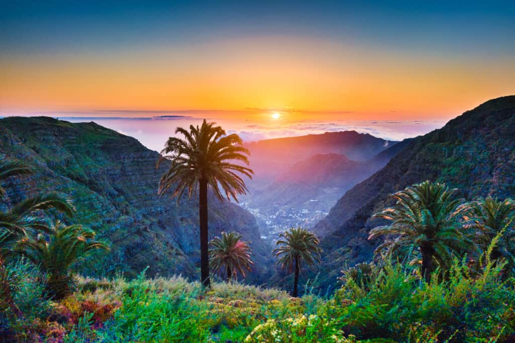 zonsondergang la palma spanje Zonsondergang op La Palma, Spanje