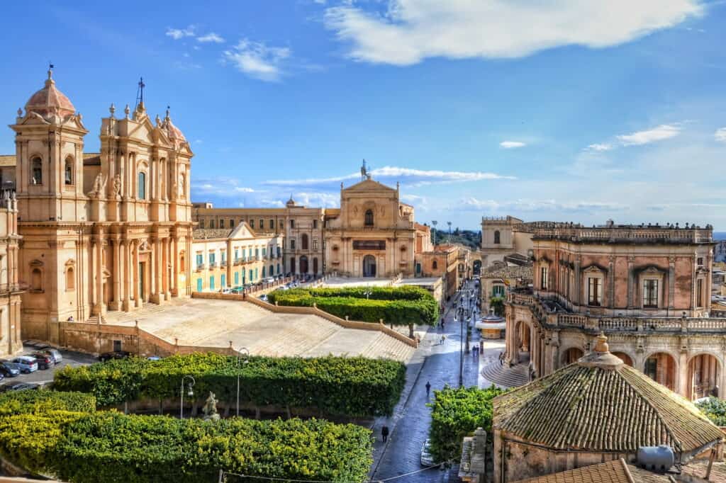Noto sicilie Plein in Noto op Sicilië