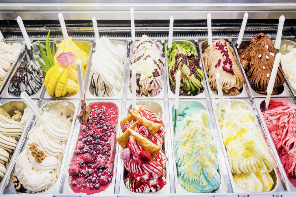 gelato ijs italie Italiaans gelato ijs