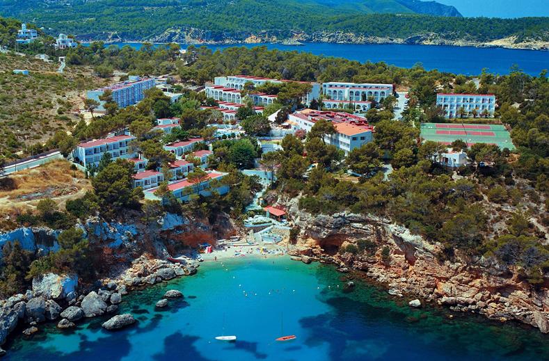 ligging portinatx beach club in cala portinatx ibiza spanje Ligging van Portinatx Beach Club in Cala Portinatx, Ibiza, Spanje