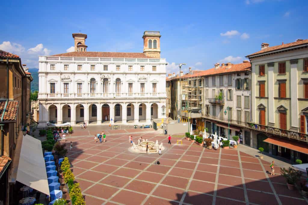 piazza vecchia bergamo italie Piazza Vecchia in Bergamo, Italië