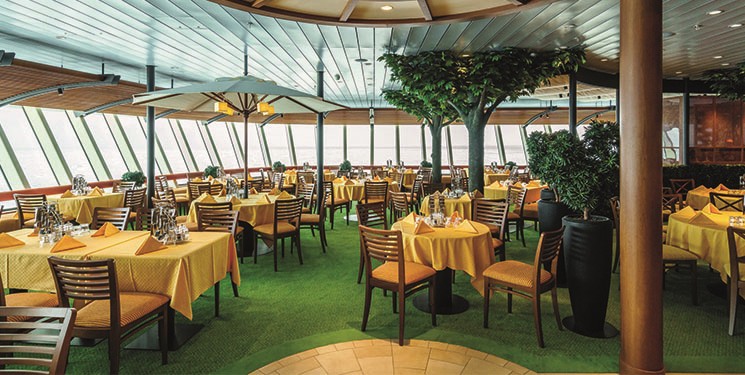 restaurant cruiseschip aidaperla Restaurant van Cruiseschip AIDAperla