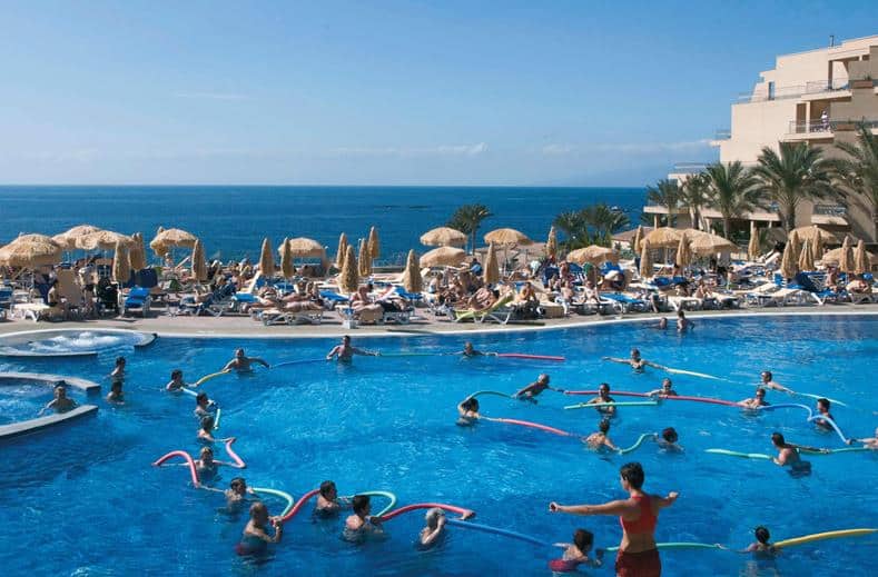 aerobics riu buena vista playa paraiso tenerife Aerobics in RIU Buena Vista in Playa Paraiso, Tenerife