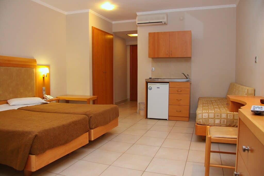 hotelkamer saint constantin in kos stad kos griekenland Hotelkamer van Saint Constantin in Kos-Stad, Kos, Griekenland