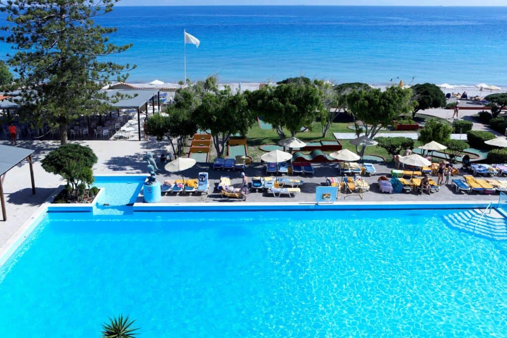 ligging sunshine rhodes in trianda ialyssos rhodos griekenland Ligging van Sunshine Rhodes in Trianda (Ialyssos), Rhodos, Griekenland