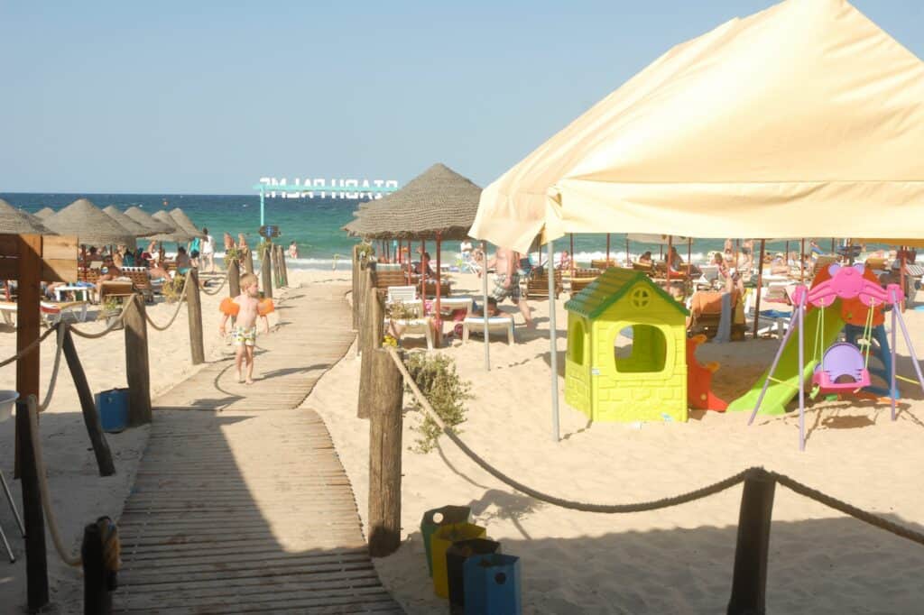 Strand van Riadh Palms in Sousse, Sousse, Tunesië