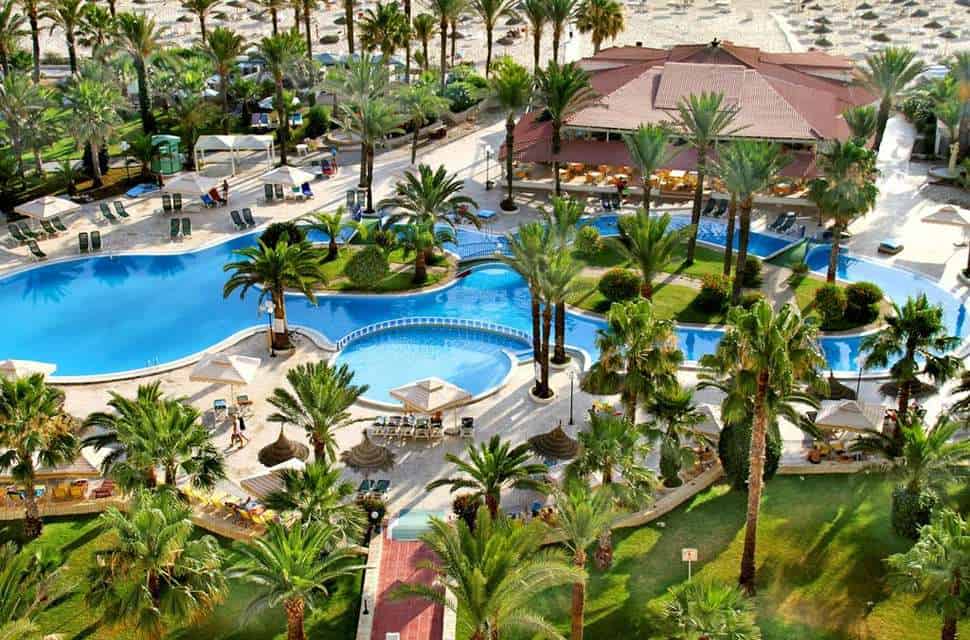 Zwembad van Riadh Palms in Sousse, Sousse, Tunesië
