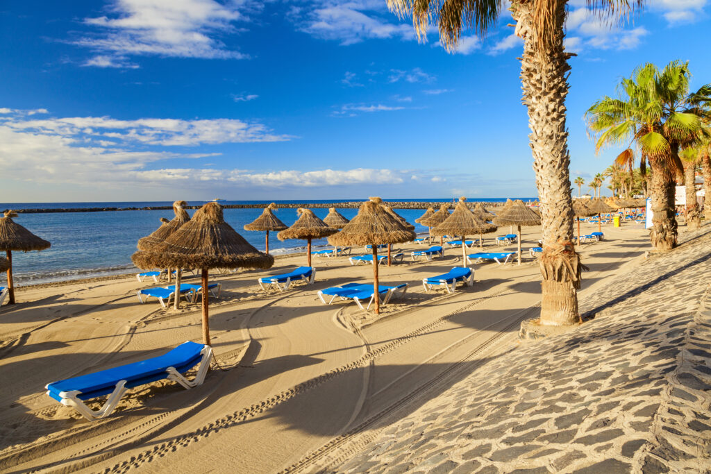 Strand los cristianos tenerife Strand van Los Cristianos op Tenerife