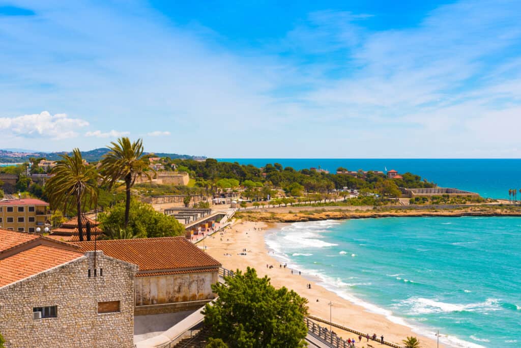 strand tarragona Strand van Tarragona