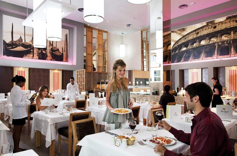 finer kinderbad riu palace bavaro punta cana dominicaanse republiek Diner in het Italiaanse Restaurant