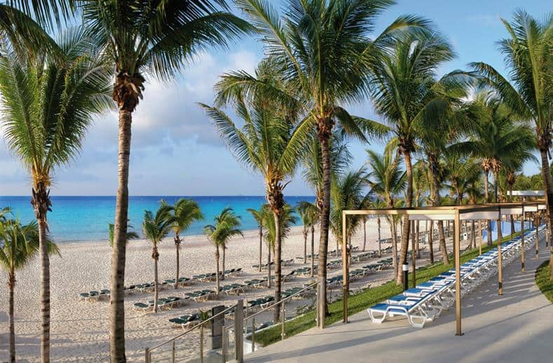 Strand van RIU Yucatan in Playa del Carmen, Mexico