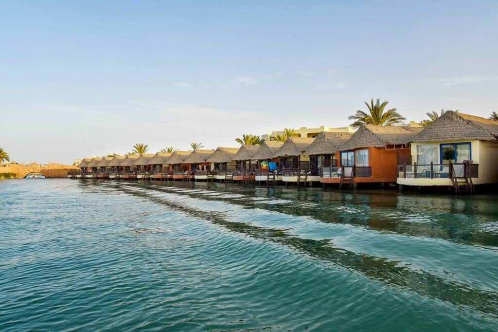 ligging panorama bungalows el gouna egypte Ligging van Panorama Bungalows El Gouna in Egypte