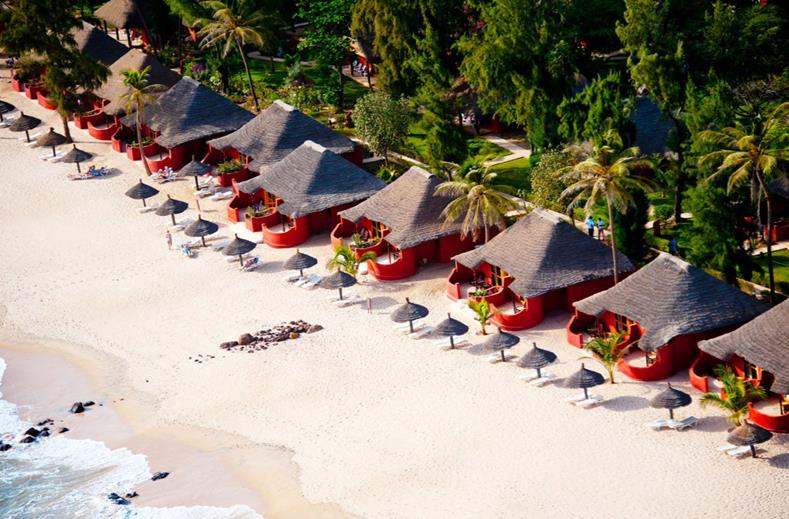 Hotelkamers op het strand van Royal Horizon Baobab