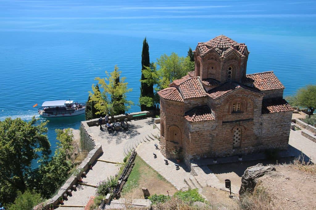 St. Jovan Kaneo kerk in Ohrid, Noord-Macedonië