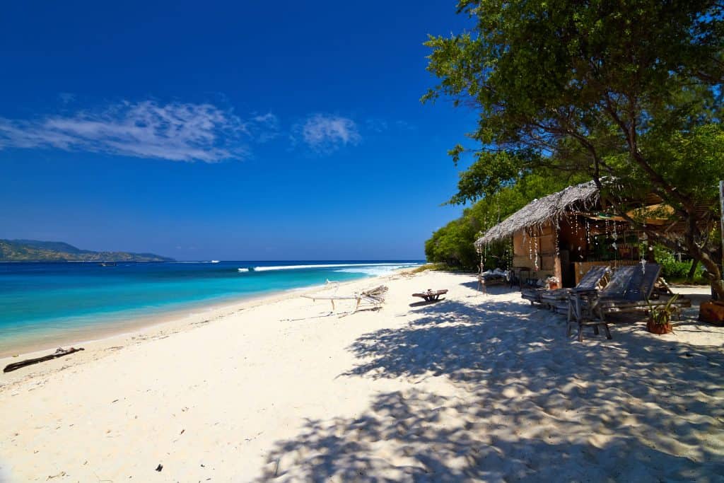 strand gili meno Strand van Gili Meno in Indonesië