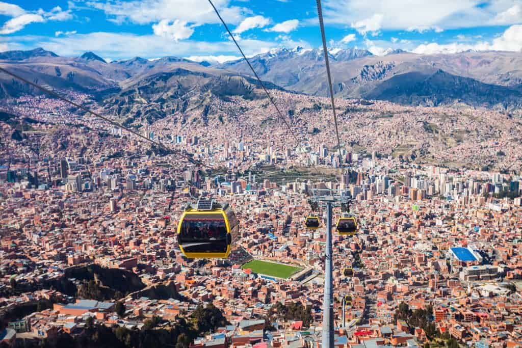 kabelbaan la paz bolivia Kabelbaan in La Paz, Bolivia