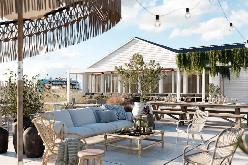 terras beach club Terras van de beach club