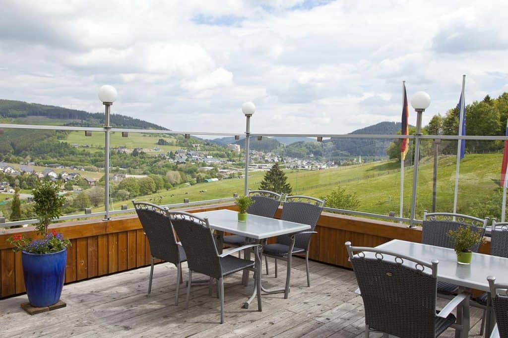 uitzicht wald hotel willingen Uitzicht van Wald Hotel Willingen