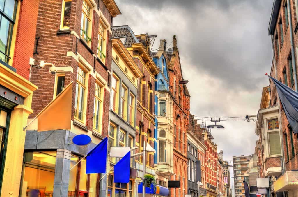 Centrum van Arnhem, de hoofdstad van Gelderland