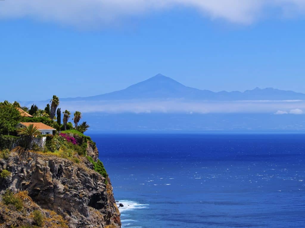 huis la gomera met zee Huis op La Gomera met de zee