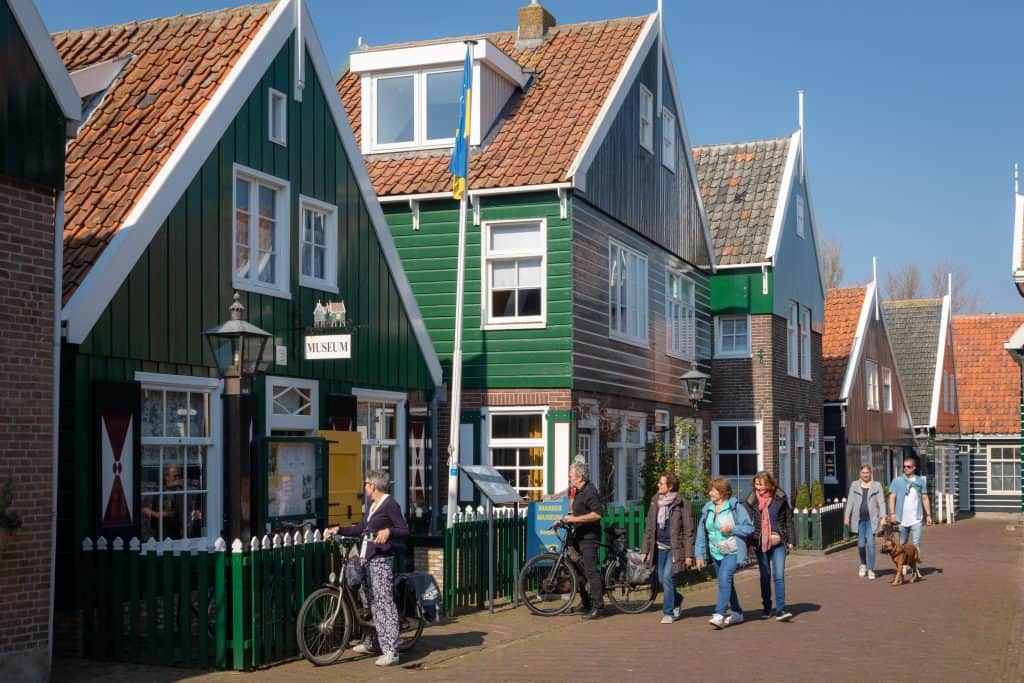 Oude huizen in Marken, Noord-Holland