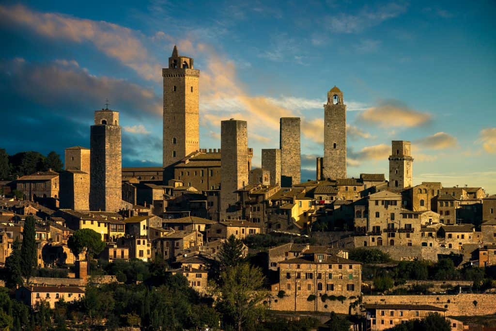san gimignano met torre rognosa San Gimignano met de torre rognosa