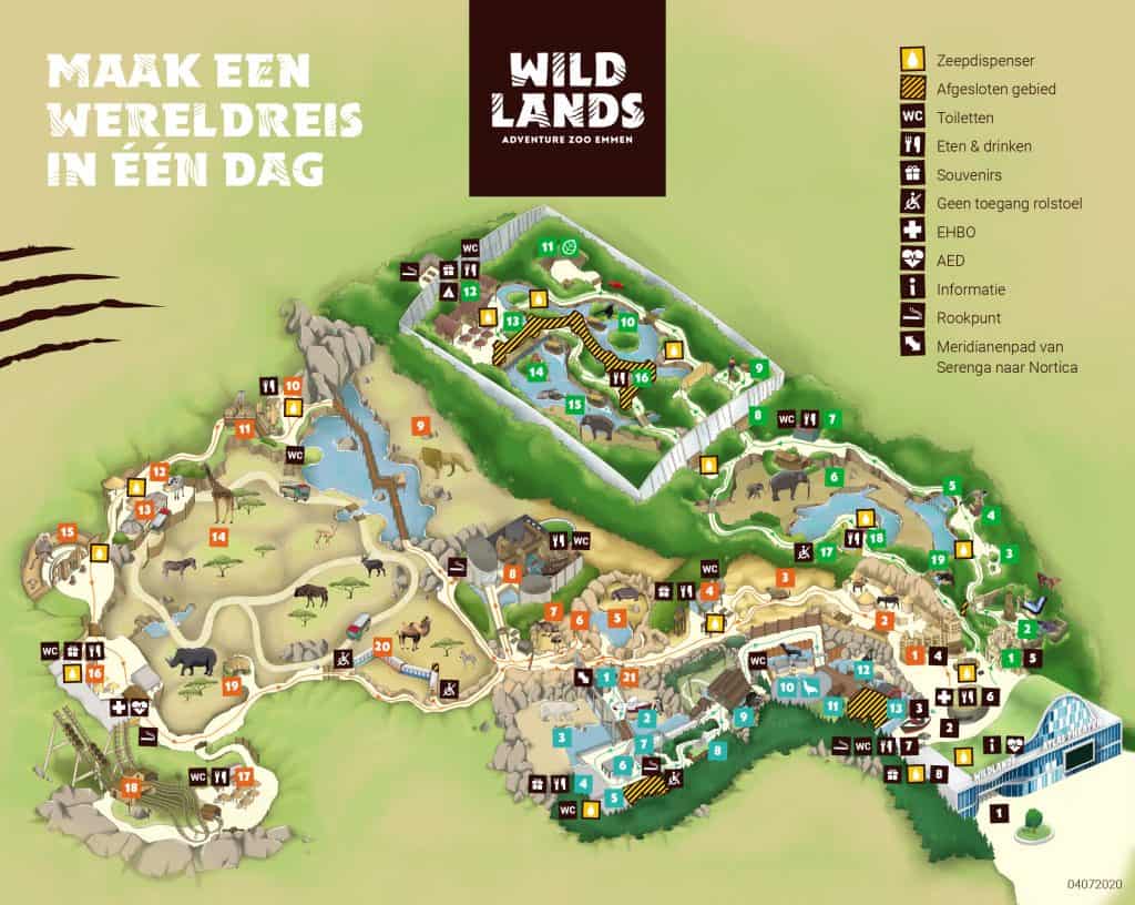 wildlands plattegrond Plattegrond van Wildlands
