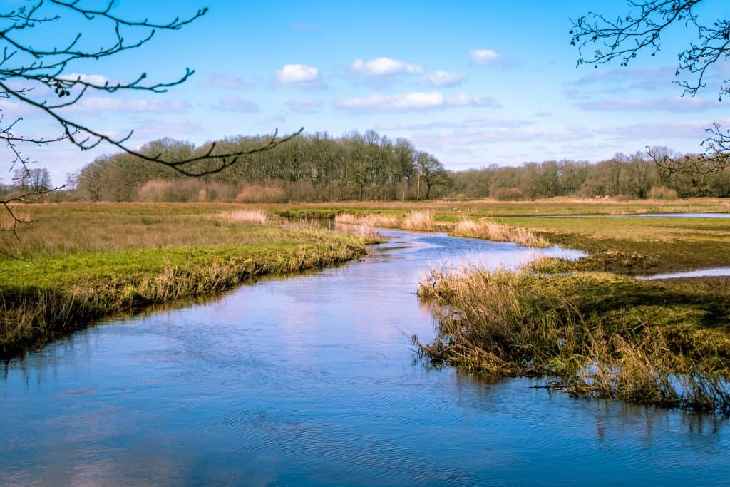 kronkelende rivier drentsche aa Kronkelende rivier van de Drentsche Aa