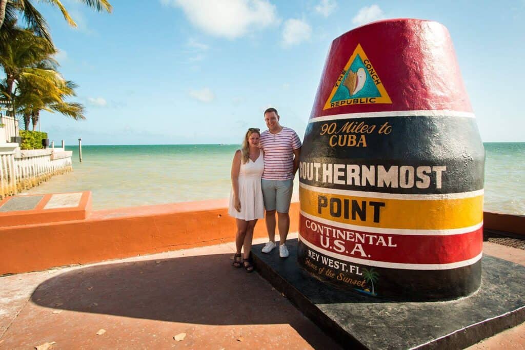 Mandy en Mark in Key West, Florida