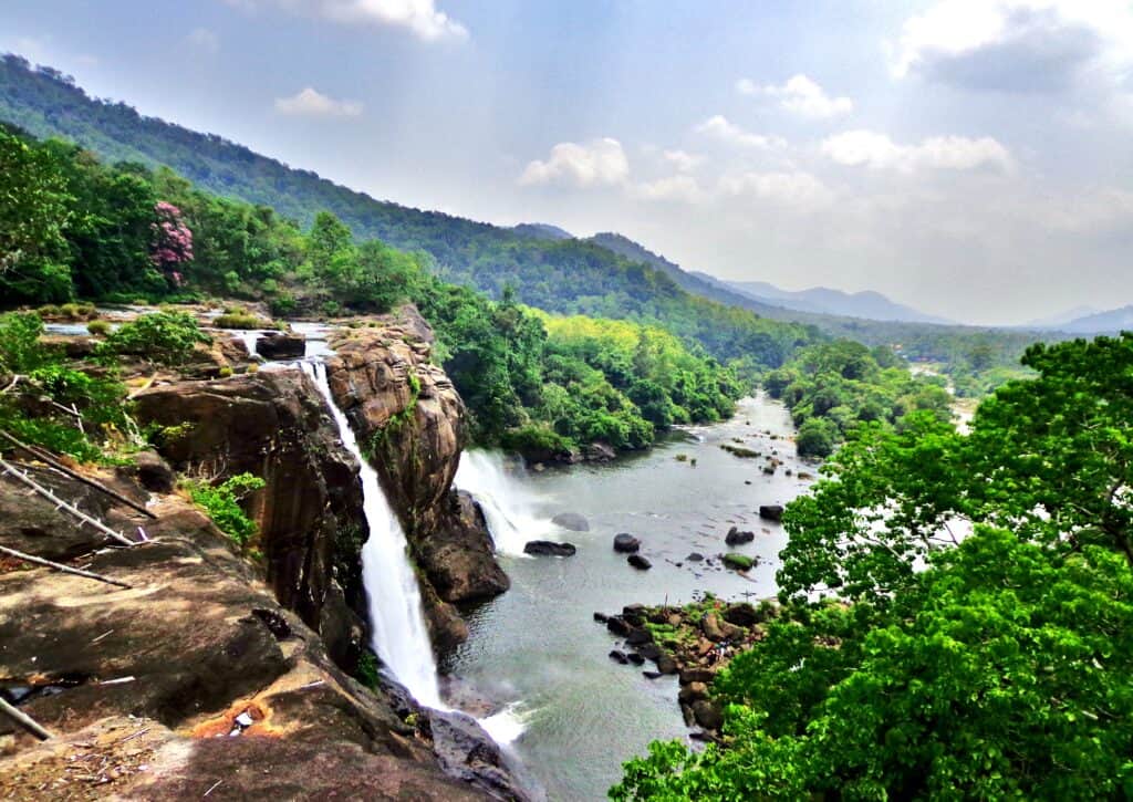 waterval in de west ghats india Waterval in de West-Ghats, India