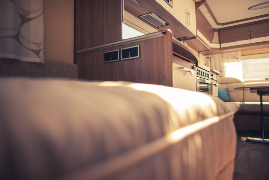 interieur in een camper Interieur in een camper