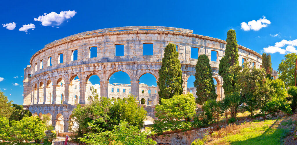 pula arena in kroatie Pula arena in Kroatië