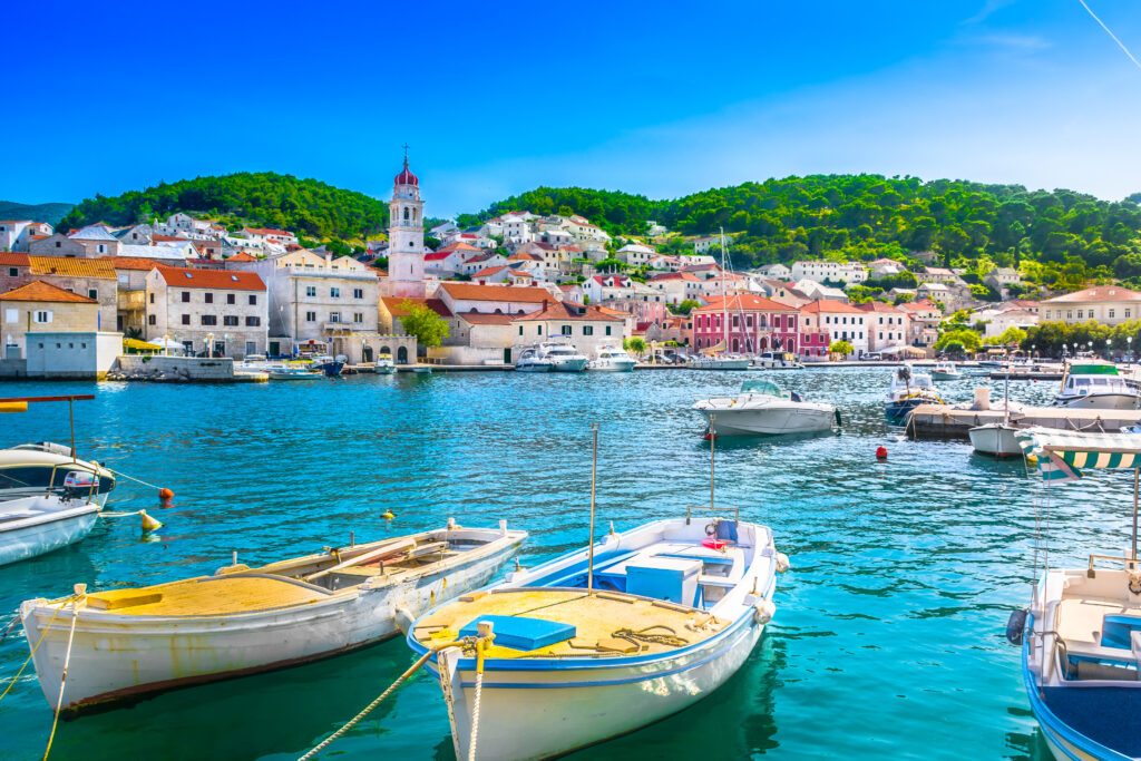 uitzicht op brac in kroatie Uitzicht op Brač in Kroatië