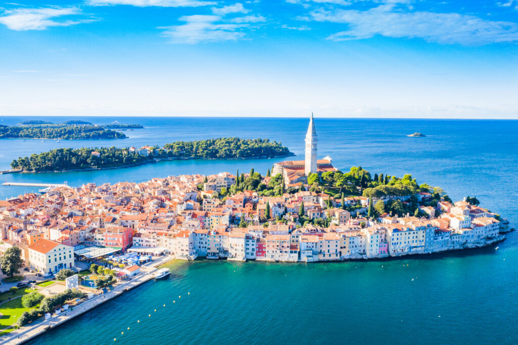 uitzicht op rovinj in kroatie Uitzicht op Rovinj in Kroatië