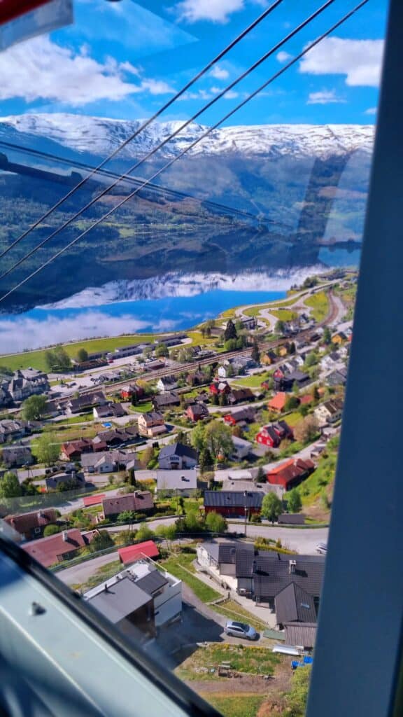 uitzicht over voss in noorwegen Uitzicht over Voss in Noorwegen